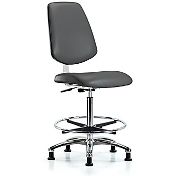 Class 10 Clean Room Vinyl Chair Chrome - Carbon Supernova Vinyl