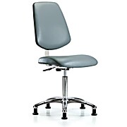 Class 10 Clean Room Vinyl Chair Chrome - Storm Supernova Vinyl