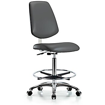 Class 10 Clean Room Vinyl Chair Chrome - Carbon Supernova Vinyl