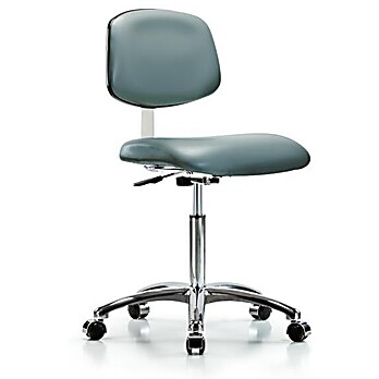 Class 10 Clean Room Vinyl Chair Chrome - Storm Supernova Vinyl