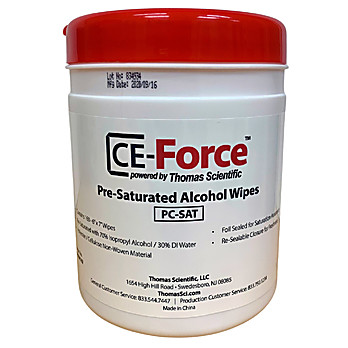 CE-Force Pre-Sat Poly Cellulose Wipes 
