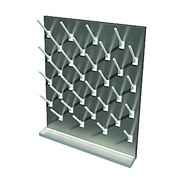 Stainless Steel and Phenolic Pegboard