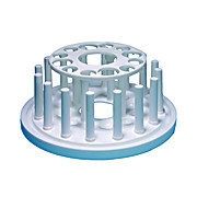 PLASTIC TEST TUBE RACK, ROUND, 12-TUBE