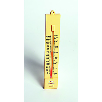 WALL THERMOMETER ON PLASTIC BASE