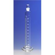 Single Metric Scale Cylinders, Serialized/Certified Class A, Standard Taper Stopper, White Graduations, TC