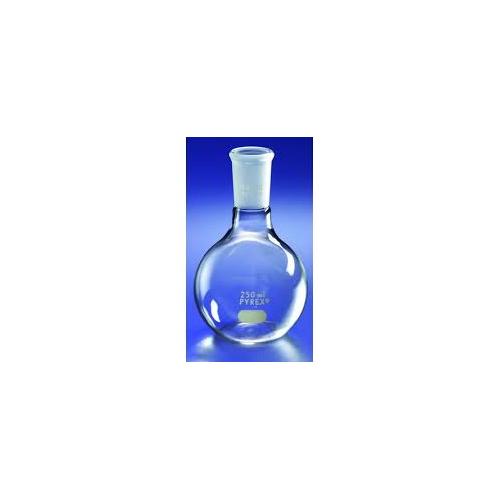 Corning Pyrex Borosilicate Glass Flat Bottom Boiling Flask, 250mL