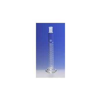PYREX® Single Metric Scale Cylinders, 24/40 Standard Taper Outer Joint, White Graduations, TC