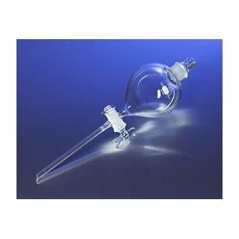 PYREX® Globe-Shaped Separatory Funnel, Glass Standard Taper Stopper, Standard Taper Stopcock
