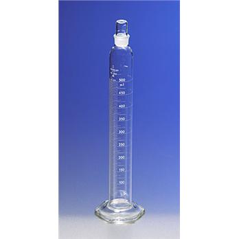 PYREX® 2L Single Metric Scale Cylinders, Serialized/Certified Class A, Standard Taper Stopper, White Graduations, TC