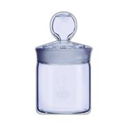 KimLab Weighing Bottle,Low Form Dia.70x35mm，Boro Glass Closed Bottom Ground Glass Lid 
