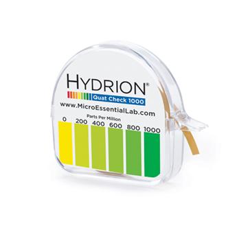 Single Roll Hydrion Quat Check Test Paper Dispesnser, 0-1000ppm