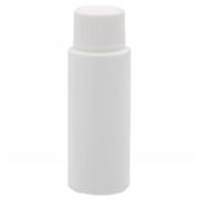 White HDPE Cylinder Round Bottles