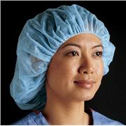 Comfort™ Blue Bouffant Caps