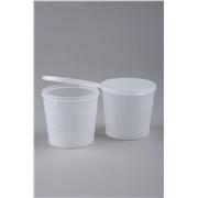 Flip Top Vial, Polypropylene, 8 oz, Standard Seal, Clear