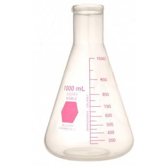 KIMAX® Pink Colorware Narrow Mouth Erlenmeyer Flasks