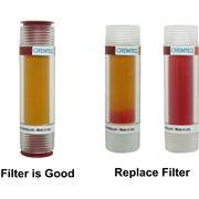 5 pack Basic Vapors Breakthrough indicator for for ductless hood Filters 