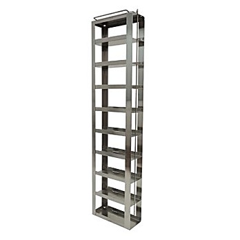 Vertical Rack for Moderna COVID 19 Vaccine Boxes, holds 9 boxes