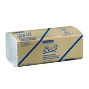 Scott® Essential Single Fold Paper Towels (01700), Affordable Towel Paper, White, 250 Towels / Clip, 16 Clips / Case