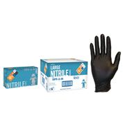 GNPR Black Standard, Textured Powder-Free, Nitrile Gloves