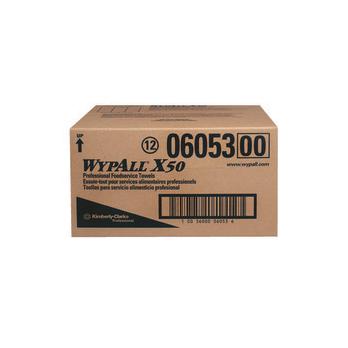 WypAll® X50 Extended Use Foodservice Towels Reusable Cloths (06053), Quarterfold, White, 1 Box, 200 Sheets