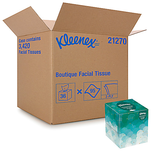 Cubed Facial Tissues, Box Of Tissues, Tissues