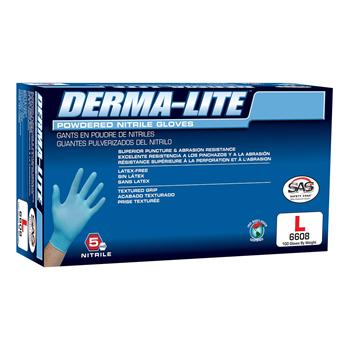 Derma-Lite™ Powdered Nitrile Disposable Gloves