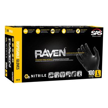 Raven™ Powder-Free Nitrile Disposable Gloves