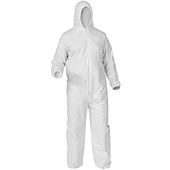 KleenGuard™ A35 Disposable Liquid & Particle Protection Coveralls, Elastic Wrists & Ankles, w/Hood