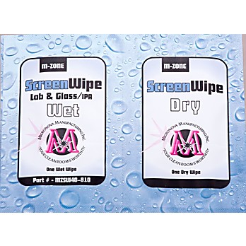 Micronova™ M-Zone ScreenWipe, Wet and Dry Dual Pack, 200/case