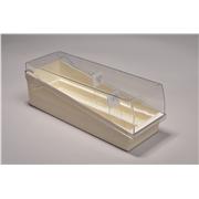 Plastic Slide Storage Rack with Clear Lid