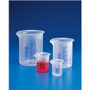 Griffin Beaker – Low Form, PP, Blue Printed Graduations