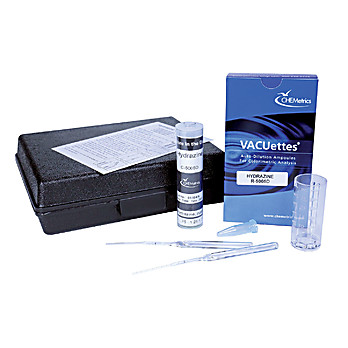 Hydrazine VACUettes Kit, Range: 0-12.5 ppm