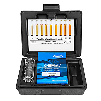 Molybdate CHEMets Kit, Range: 20-200 ppm