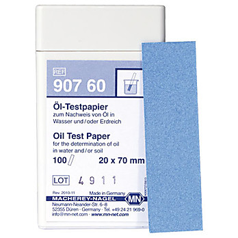 Oil test paper - box of 100 strips