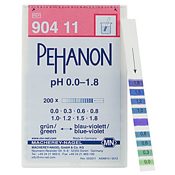 PEHANON pH 0.0-1.8- box of 200 strips 