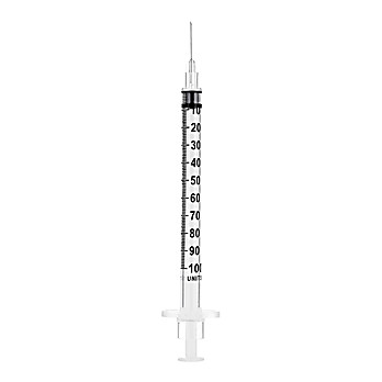 SOL-M Insulin Syringe w/Fixed Needle