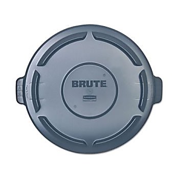 Vented Round BRUTE Lid, 24.5 dia x 1.5H, Gray