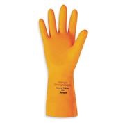 87-208 Orange Heavyweight Natural Latex Rubber Gloves
