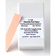 Fluoride test paper - box of 200 strips