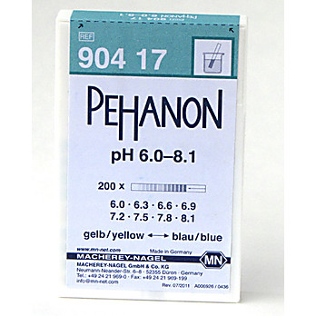 PEHANON pH 6.0-8.1 - box of 200 strips 