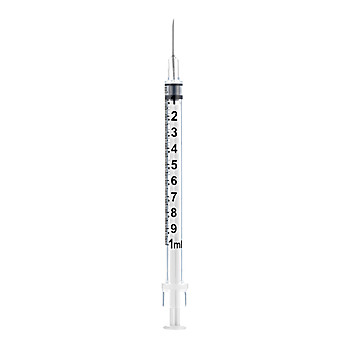 SOL-M 1ml TB Syringe w/Fixed Needle 