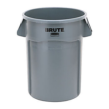 Brute Vented Trash Receptacle, Round