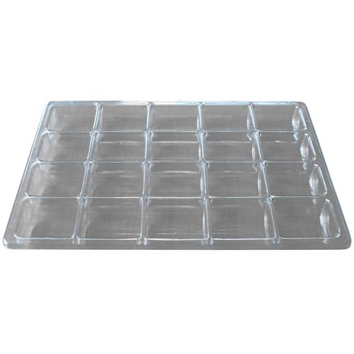 Shirley K's Storage Trays PT125-Tan Compartment Tray, 20-Place, Tan