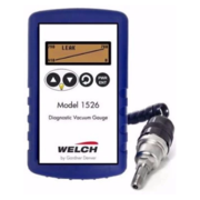 Vacuum Pressure Gauge, 1-1,9999 millitorr, Programmable & Digital, AA batteries with micro DV port