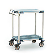 MetroMax i 2-Shelf Industrial Polymer Shelving Lab Utility Cart