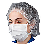 HCE® 3-Ply Cleanroom Face Masks, ISO 5 & Up, 4 Ties, Med/Large, 21-cm wide