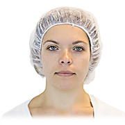 White Bouffant Caps