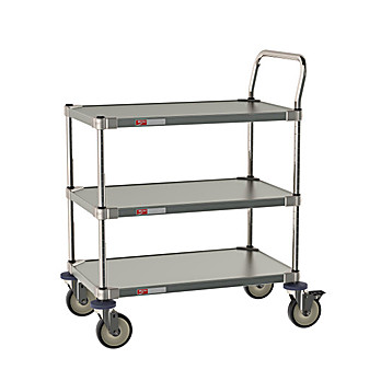Metro Grade A Pharma All Stainless Steel Carts for Labs and Cleanrooms