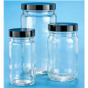Clear Medium Round AC Bottles With Bagged Caps