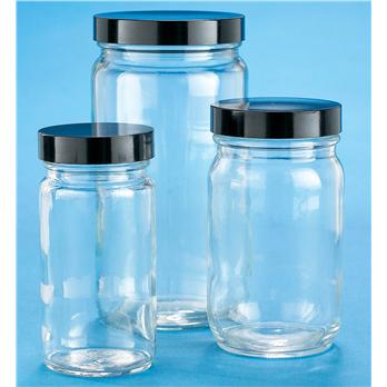 Clear Medium Round AC Bottles With Bagged Caps